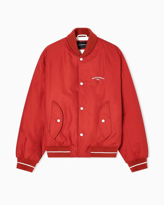 Emporıo Armani Erkek Uzun Kol Düğme Kapama Sırt Bölümde İşlemeli Logo Kırmızı Ceket EM003124 AF18264-U5035