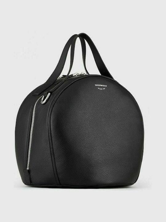 Emporıo Armani Kadın Logo Ayarlanabilir Askılı Siyah Omuz Çantası Y3A138 Y350E-SIYAH