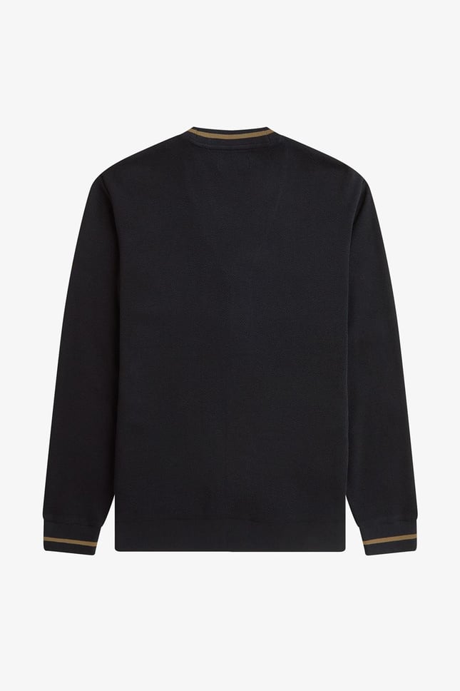 Fred Perry Erkek %100 Pamuklu Normal Kalıp Logo İşlemeli Uzun Kollu Q27 Hırka M2654-Q27