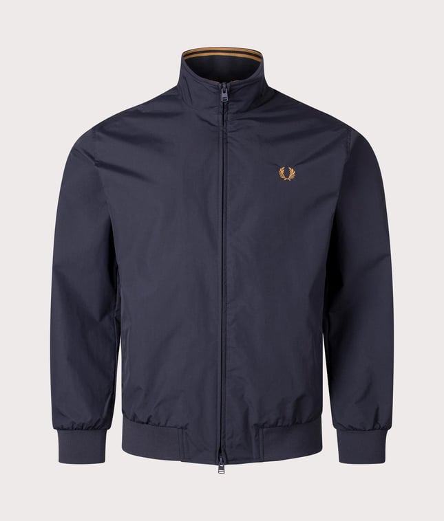 Fred Perry Fred Perry Unısex Dik Yaka Fermuar Kapamalı Sol Gögüs Defne Çelenkli Lacivert Ceket J2660-248