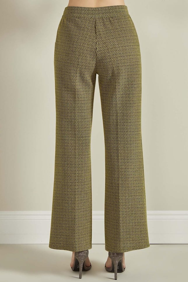 Guıtar Kadın Dokuma Kumaş  Normal Bel  Düz Model Yeşil Pantolon IGU23751PNT-YEŞİL