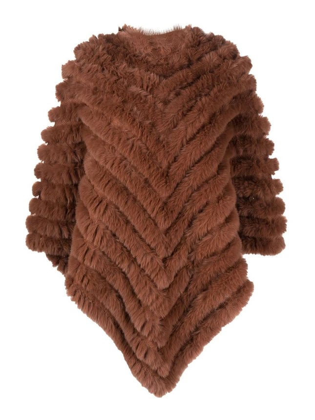 Lıu Jo Kadın Zarif Tasarımlı Desenli Günlük Kullanım Camel Panço 2F3113T0300-91241
