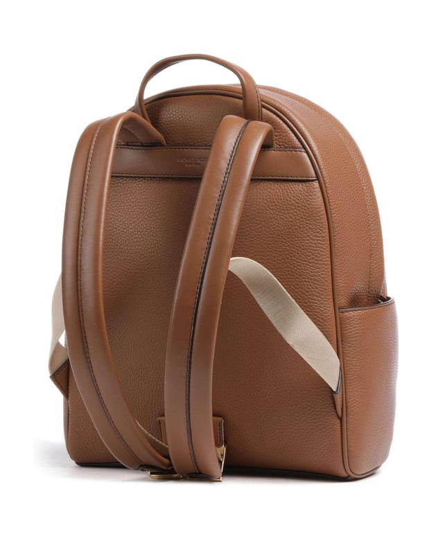 Michael Kors Kadın Düz Deri Küçük Cep Fermuar Kapama Ayarlanabilir Askı Kahverengi Sırt Çantası 30S4G8XB2L-LUGGAGE