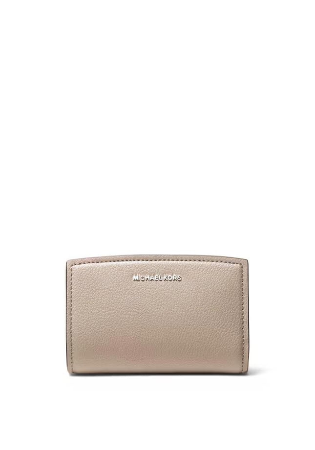 Michael Kors Michael Kors Kadın Kart ve Nakit Bölmeli Fermuarlı Ve Çıtçıt Kapama Deri Bej Cüzdan 32S5SYTZ2L-LIGHTSAND