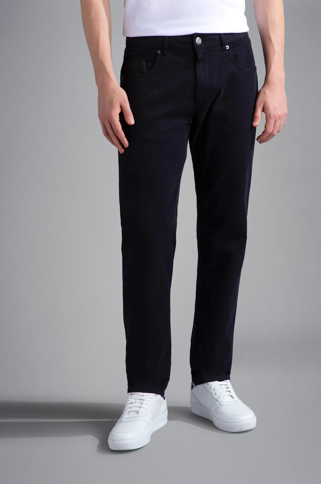 Paul Shark Paul Shark Erkek Dokuma Kumaş  Normal Bel  Düz Model Siyah Pantolon 13314067-011