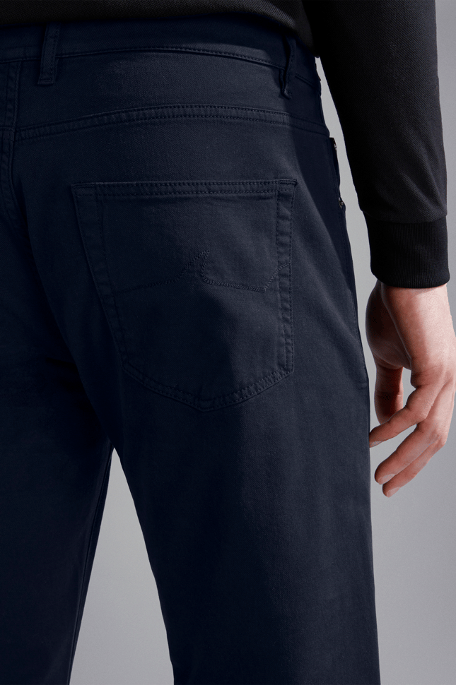 Paul Shark Erkek Dokuma Kumaş  Normal Bel  Düz Model Lacivert Pantolon 14314055-013