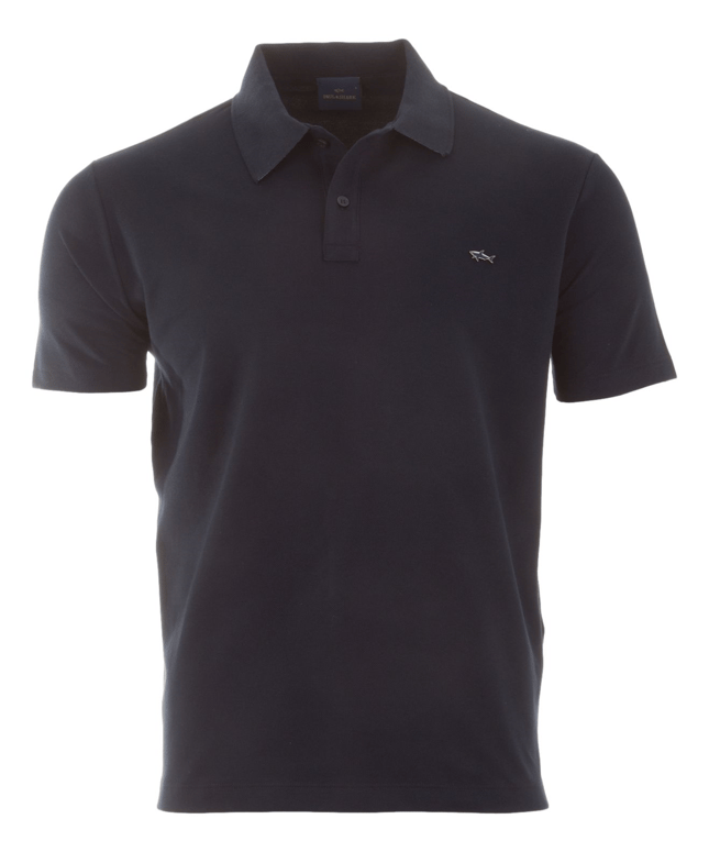 Paul Shark Erkek Düğme Kapama Kısa Kol %100 Pamuk Lacivert Polo Yaka T-Shirt 26411273-013