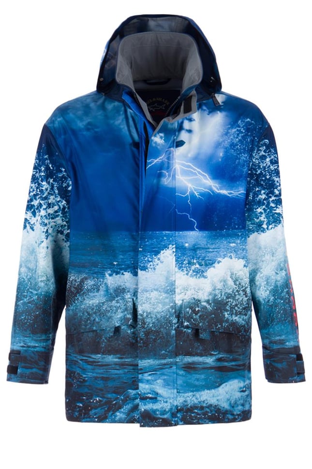 Paul Shark Erkek Marka Logo Detaylı Regular Fit Uzun Kollu Lacivert Kaban P20P2255-100