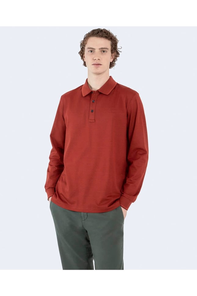 Paul Shark Paul Shark Erkek Polo Yaka Regular Fit Pamuklu Kısa Kollu Turuncu Polo Yaka T-Shirt 12311737-236