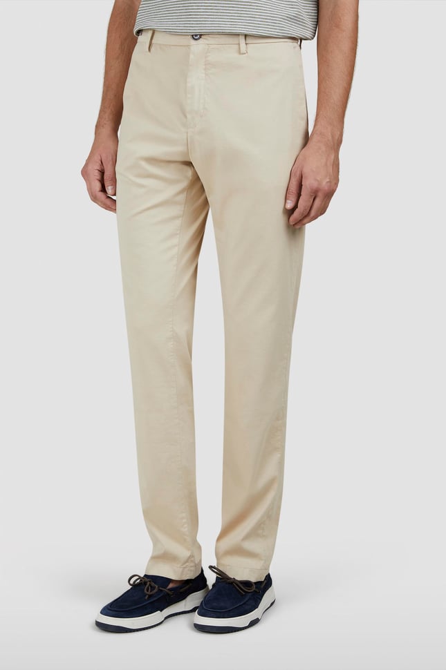 Paul Shark Paul Shark Erkek Regular Fit Normal Bel Daralan Paça Pamuklu Bej Pantolon 25414043-203