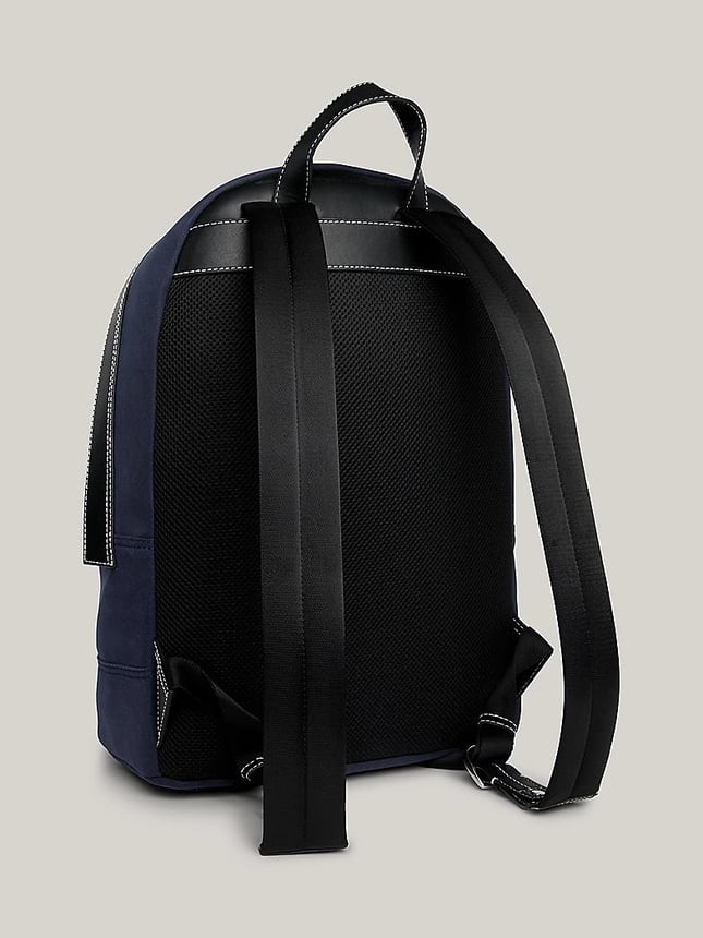Tommy Hilfiger Erkek Ana Bölmeli Kayma Cepli Marka Logolu Ayarlanabilir Omuz Askılı Mavi Sırt Çantası AM0AM11813-DW6
