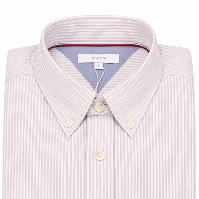 Tommy Hilfiger Erkek Dokuma Gömek Yaka Uzun Kol Günlük Siyah Gömlek MW0MW36238-0AB