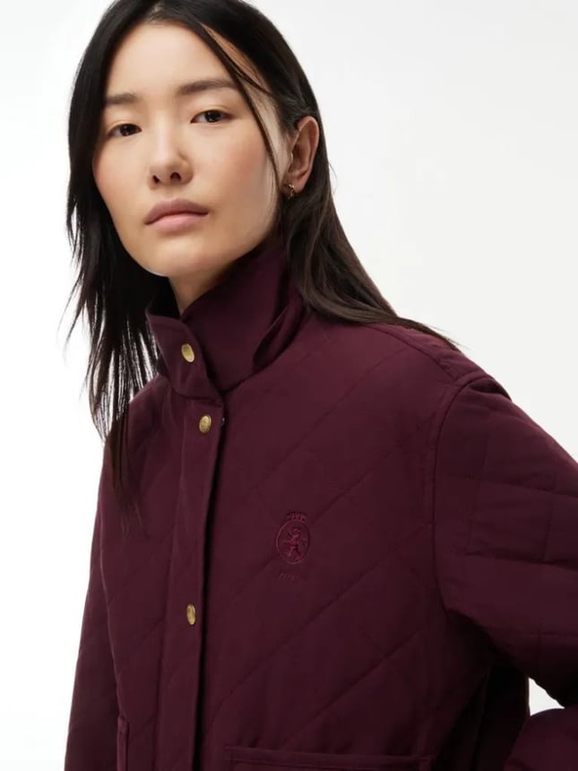 Tommy Hilfiger Kadın Regular Fit Kapüşonlu Yaka Uzun Kollu Bordo Ceket WW0WW51512-XIH