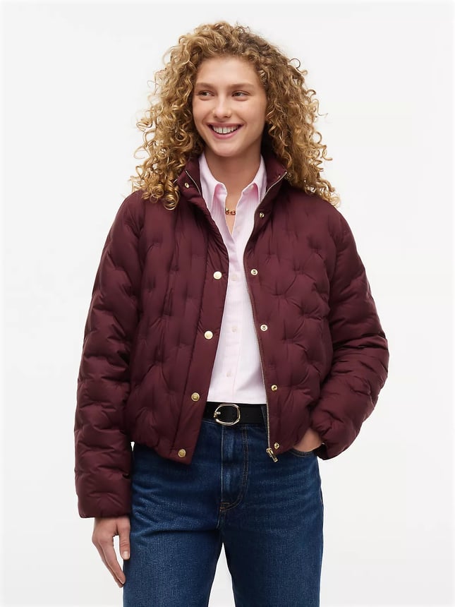 Tommy Hilfiger Kadın Regular Fit Su İtici Kaz Tüyü Dolgulu Dik Yaka Gizli Fermuarlı Bordo Ceket WW0WW49855-XIH