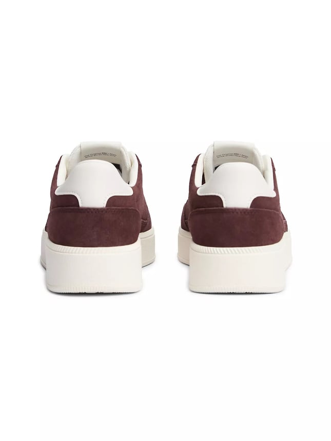 Tommy Hilfiger Kadın Süet Yüzey Çıkarılabilir Charm Detaylı Metalik Logolu Bordo Sneaker EN0EN03122-GSA