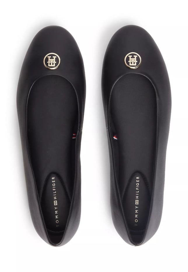 Tommy Hilfiger Kadın Yuvarlak Burunlu Deri Siyah Espadril FW0FW09374-BDS