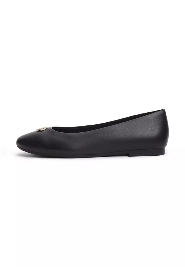 Tommy Hilfiger Tommy Hilfiger Kadın Yuvarlak Burunlu Deri Siyah Espadril FW0FW09374-BDS