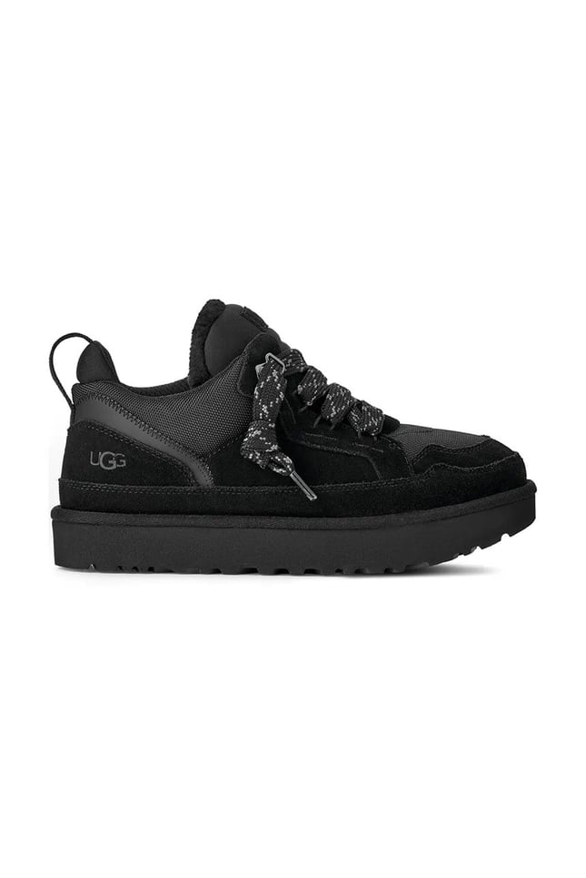 UGG UGG Erkek Süet Detaylı Rahat EVA Tabanlı Deri Siyah Sneaker 1170750-BLACK