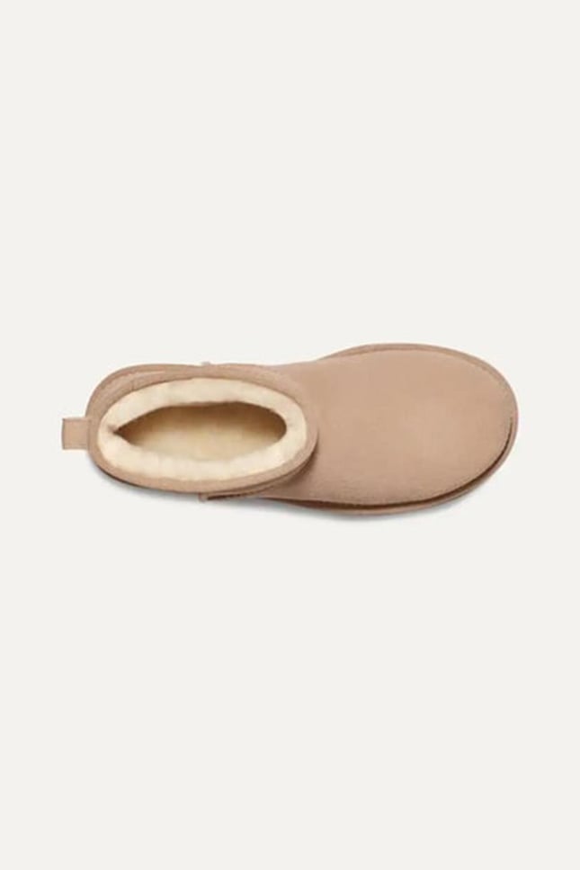 UGG Kadın Düz Taban Logo Baskılı Rahat Spor Stil Kum Bot & Bootie 1135092-SAND
