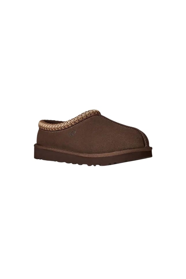 UGG Kadın İşleme Bilek Detaylı İçi Kürklü Süet Kahverengi Terlik 1174470-DUSTDCCA