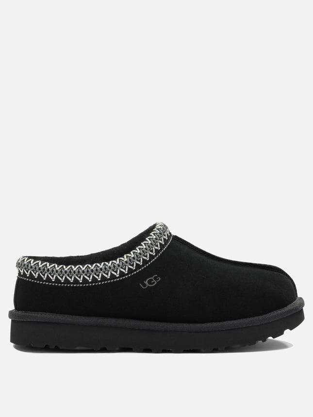 UGG UGG Kadın İşleme Bilek Detaylı İçi Kürklü Süet Siyah Terlik 1174470-BLACK