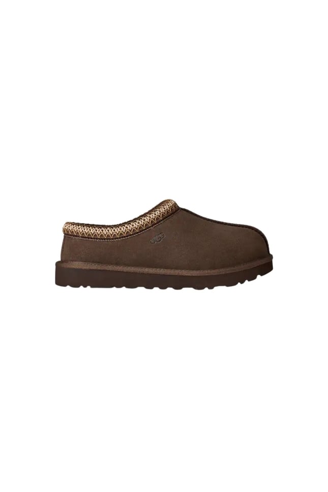UGG UGG Kadın İşleme Bilek Detaylı İçi Kürklü Süet Kahverengi Terlik 1174470-DUSTDCCA