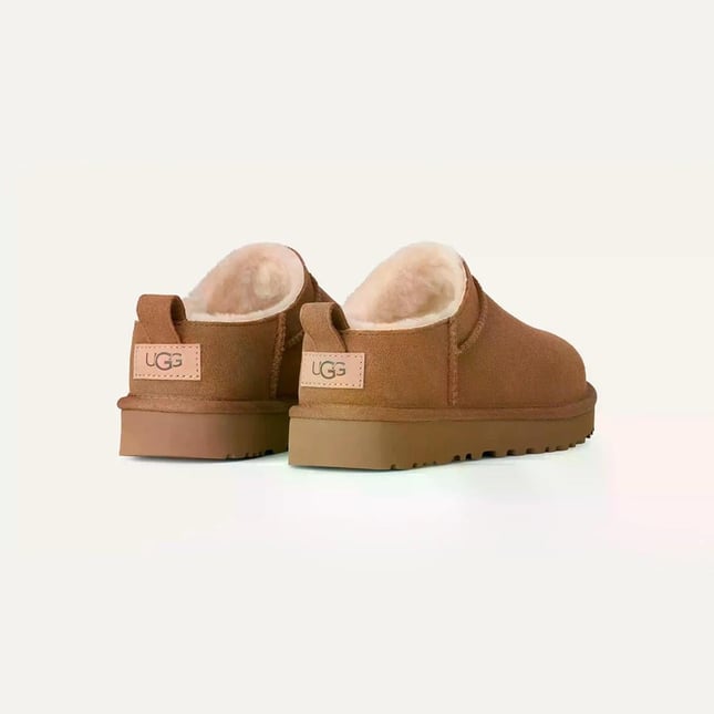 UGG Kadın Rahat Düşük Taban Süet Üst Yüzeyli Taba Terlik 1173891-CHESTNUT
