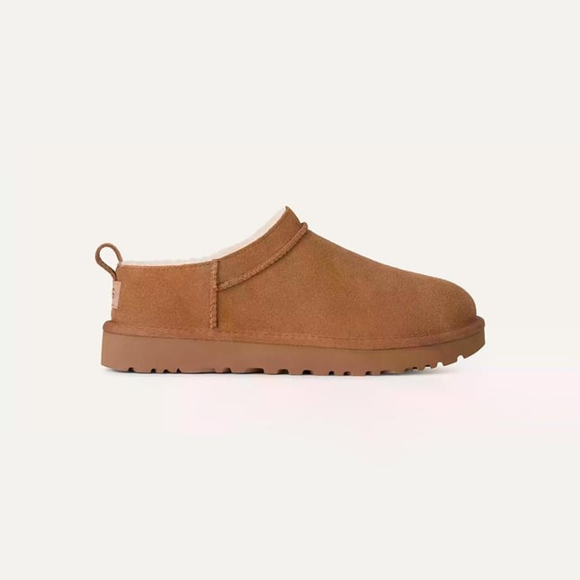 UGG Kadın Rahat Düşük Taban Süet Üst Yüzeyli Taba Terlik 1173891-CHESTNUT