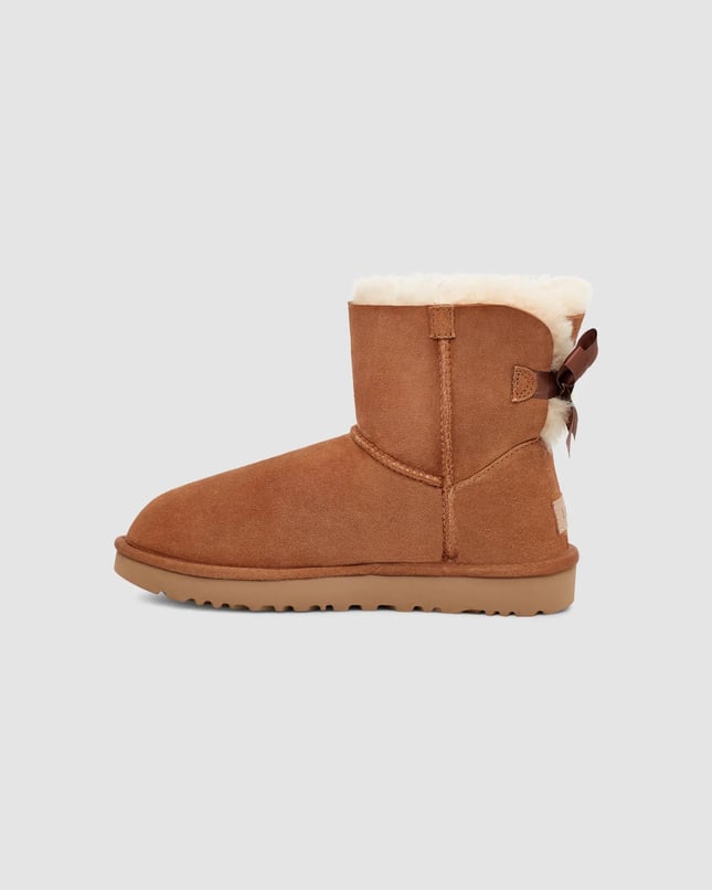 UGG Kadın Rahat Taban Su İtici ve %100 Deri Üst Yüzey Taba Bot & Bootie 1016501-CHESTNUT