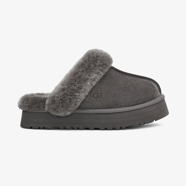 UGG Kadın Rahat Yastık Tabanlı EVA Dış Tabanlı %100 Hakiki Süet Deri Antrasit Bot & Bootie 1122550-CHARCOAL