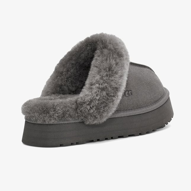 UGG Kadın Rahat Yastık Tabanlı EVA Dış Tabanlı %100 Hakiki Süet Deri Antrasit Bot & Bootie 1122550-CHARCOAL
