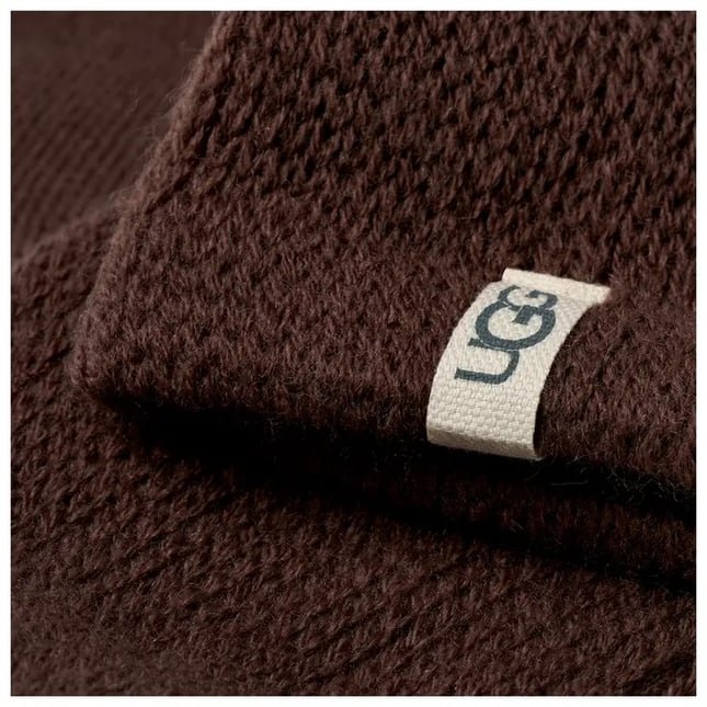 UGG Kadın Uzun Boy Yumuşak Esnek Pamuklu Kumaş Düz Koyu Kahve Çorap 1145335-BURNTCEDAR