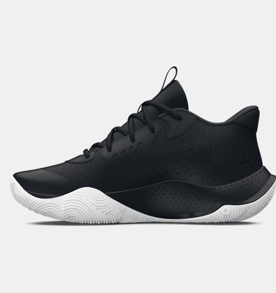 Under Armour Erkek Logo Detaylı Hafif Esneyebilen Bağcıklı Siyah1 Basketbol Ayakkabısı 3026634-001