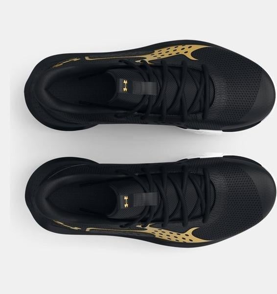 Under Armour Erkek Logo Detaylı Hafif Esneyebilen Bağcıklı Siyah1 Basketbol Ayakkabısı 3026634-001