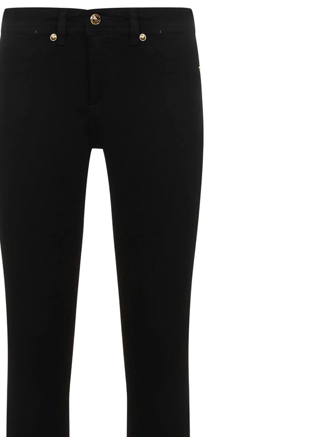 Versace Kadın Yüksek Bel Slim Rahat Siyah Pantolon 73HAB5J2 CDW00-909