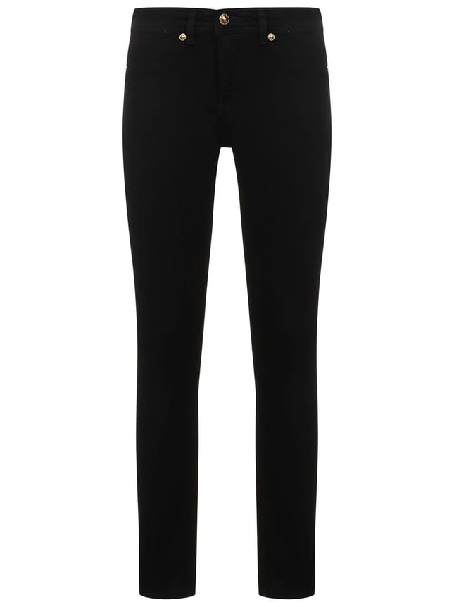 Versace Kadın Yüksek Bel Slim Rahat Siyah Pantolon 73HAB5J2 CDW00-909