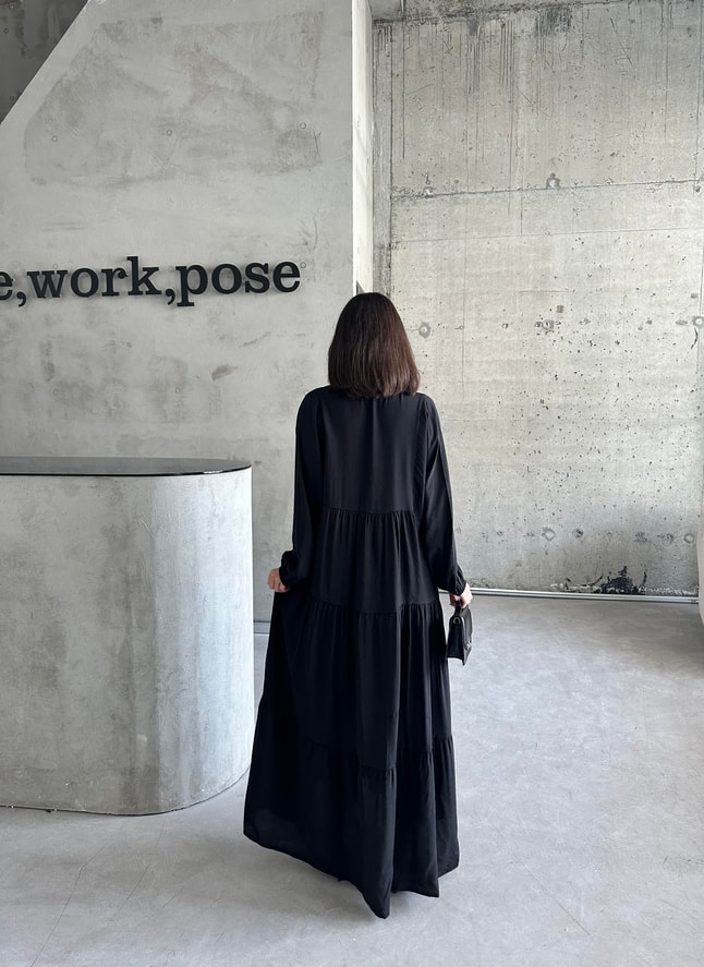Black Tensel Elbise 