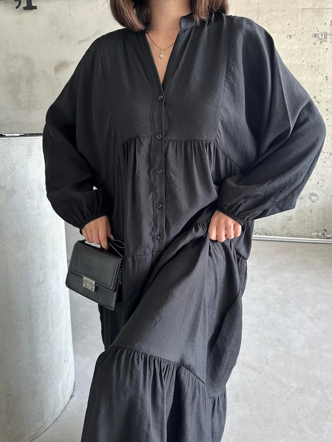Black Tensel Elbise 