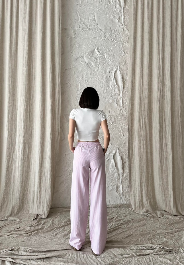 Çizgili Pijama Pantolon