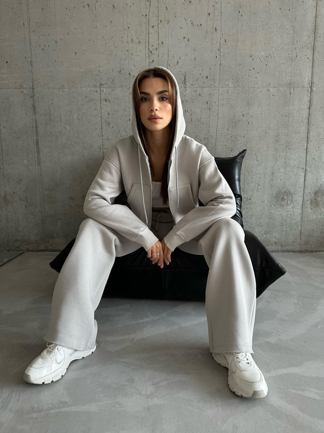 HENNA DUMAN GRİ EŞOFMAN TAKIMI