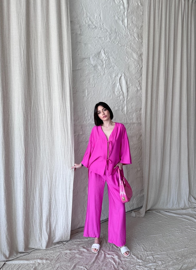 Kimono Pembe Takım