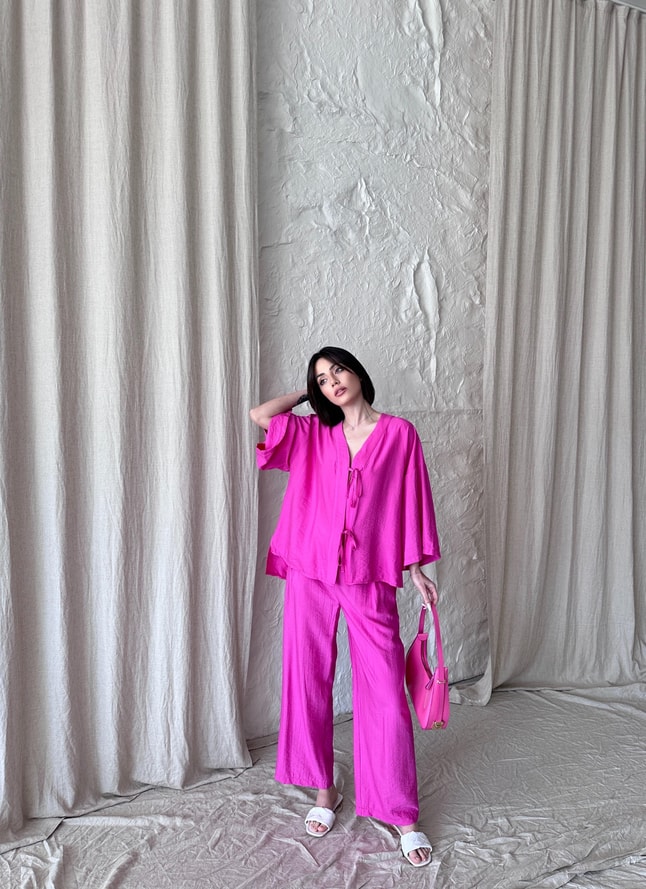 Kimono Pembe Takım