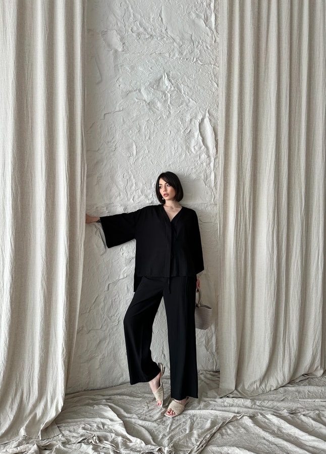 Kimono Siyah Takım 