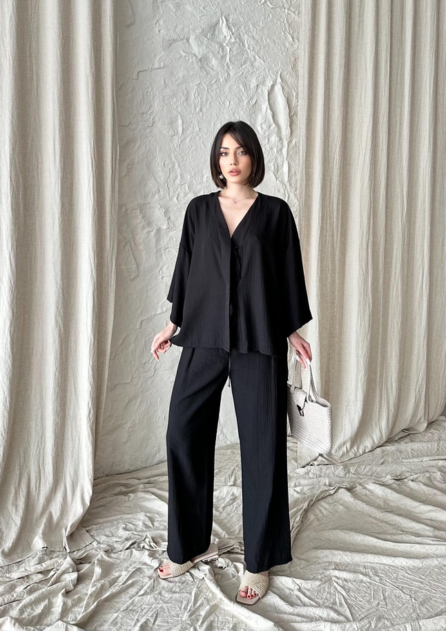 Kimono Siyah Takım 