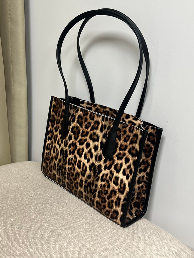 Lisa Leopar Desen Çanta