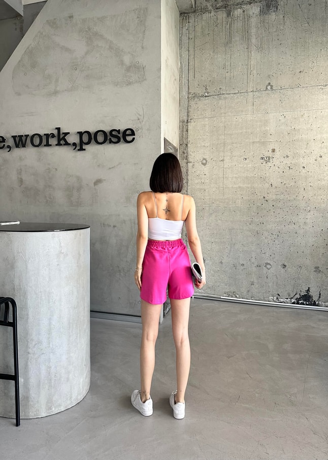 Marka Pembe Modal Şort 
