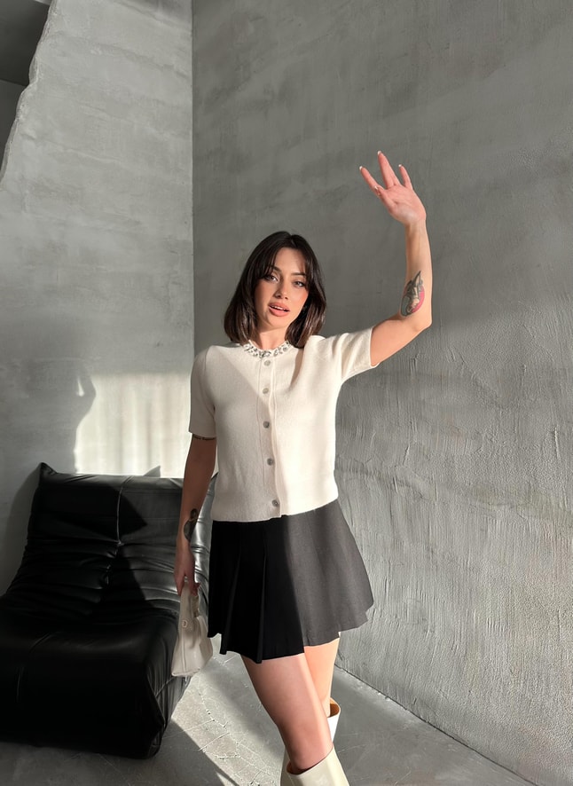 Mona Taşlı Lux Triko