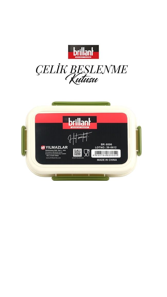BRİLLANT Lunch Time 4 Bölmeli Lunch Box BR-6666 24X17x7,5Cm