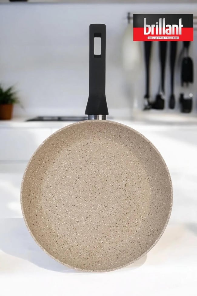 BRİLLANT TAVA EZM-TV-6289 PETRA 24cm KREM x10