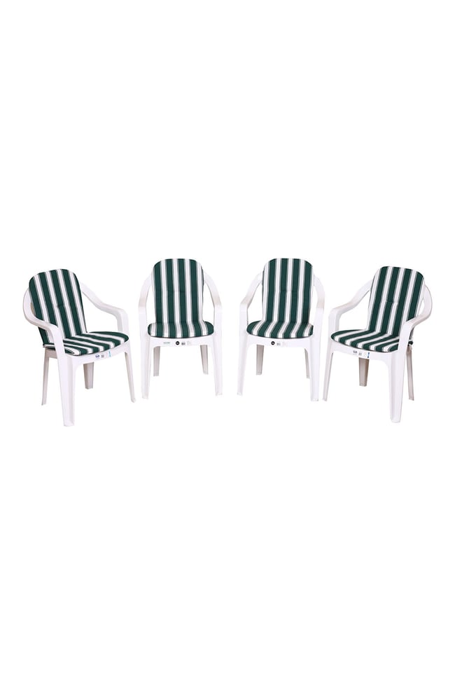 Belde Delüks 4lü  Mono Minder Yeşil/Beyaz-7301